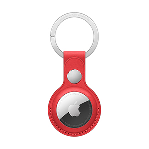 Llavero AirTag Apple Piel Key Ring (PRODUCT)RED                       