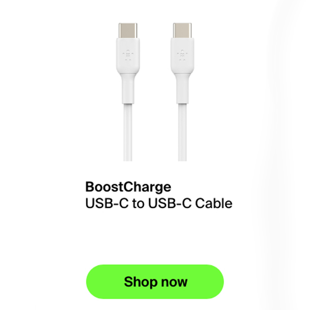 Belkin Cable USB-C a USB-C, longitud 2 metros , color blanco