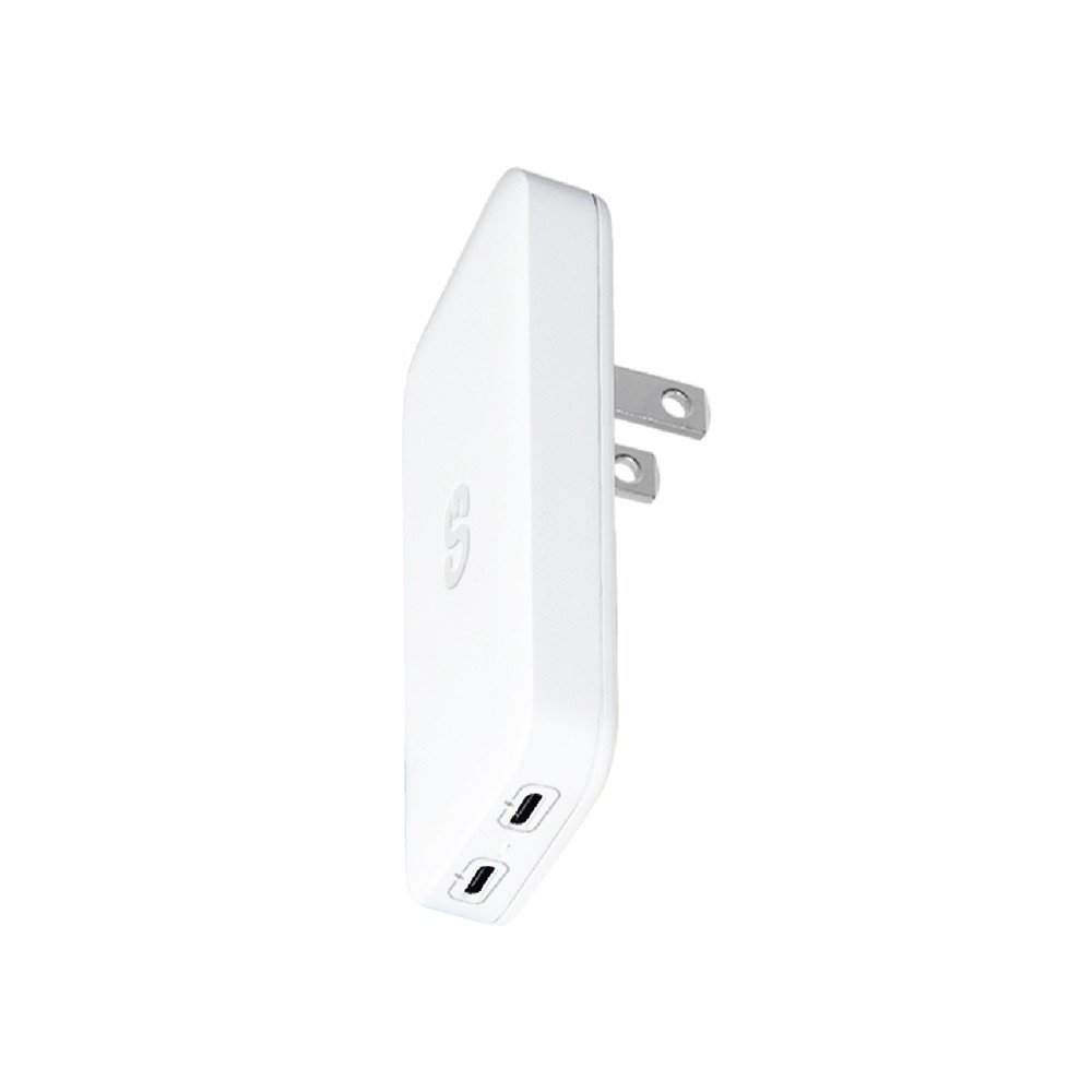 El Power Plus 45W Slim Duo es nuestro cargador de pared USB tipo C dual • Cuenta con 2 puertos USB tipo C de carga rápida con suministro de energía USB • Carga rápidamente 1 dispositivo de hasta 45 W o comparte la salida con 2 dispositivos simultáneamente • Este ultra- El cargador de pared delgado es perfecto para enchufes en lugares reducidos. • 1 año de garantía de cambio (1 año adicional al registrar el producto).