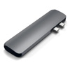 Adaptador Satechi USB C 1USBC PD 1USBC 2USB 3.0 4K SD/MicroSD Gris E  
