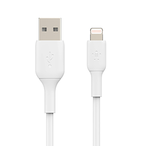 Cable Belkin USB-A a Lightning, 1mts. Blanco