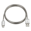 Cable QDOS PowerSteel Metalico USB-C PLata                            