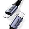 Cable Ugreen 60759, USB-C a Lightning, 1mts, Negro                    