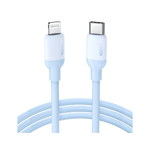 Cable Ugreen USB-C a Lightning, Silicón, 1 m Azul
