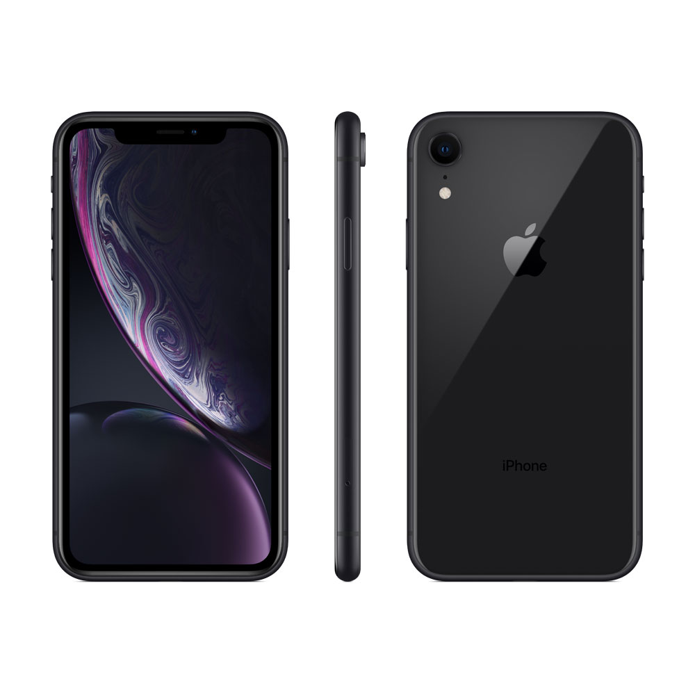 iPhone XR de 64 GB Negro.  Materiales extraordinarios. El vidrio más resistente usado en un smartphone hasta ahora. Resistencia al agua y al polvo. Y bordes de aluminio aeroespacial fabricados con precisión mecánica que combinan con el color de la parte trasera de vidrio. Pantalla Liquid Retina. La nueva pantalla LCD del iPhone XR ofrece la mayor precisión cromática de la industria. Su diseño revolucionario extiende la pantalla hasta las esquinas para que disfrutes colores más reales de borde a borde. Un sistema de cámara revolucionario. Un bokeh más sofisticado y hermosos fondos difuminados para lograr retratos asombrosos. Nuevo Control de Profundidad con el que puedes ajustar la profundidad de campo. La más alta calidad de video en un smartphone. Y mejores selfies en modo Retrato.