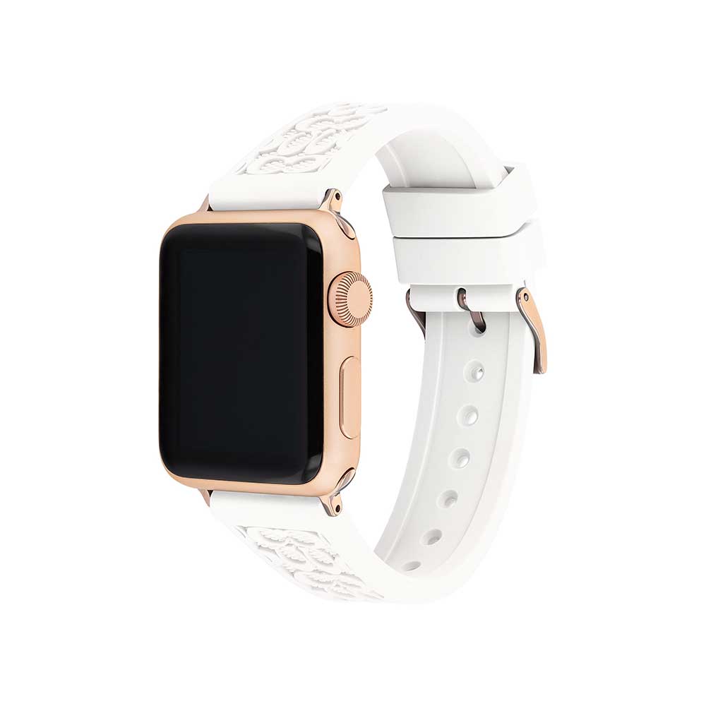 Comprar Coach 14700041 Apple Watch 38-40-41 mm Silicon Blanco MacStore Online
