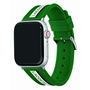 Correa Lacoste Para Apple Watch 42,44,45 mm Silicon Verde/B 2050005