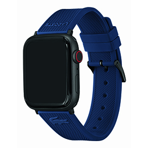 Correa Lacoste Para Apple Watch 42,44,45 mm Silicon Azul 2050008