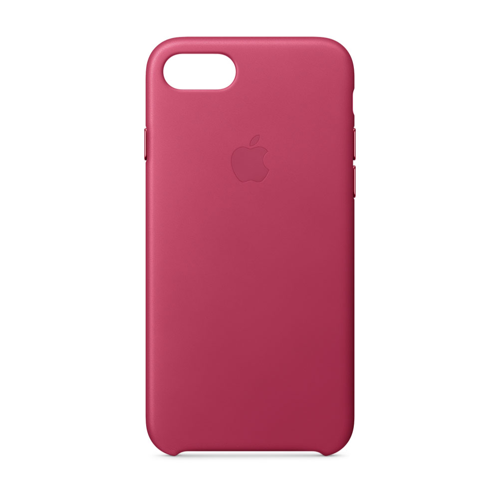 Apple MQHG2ZM/A Funda para teléfono móvil 11.9 cm (4.7") Estuche de Piel Fucsia - Fundas para teléfonos móviles (Estuche de Piel, iPhone 8/7, 11.9 cm (4.7"), Fucsia)