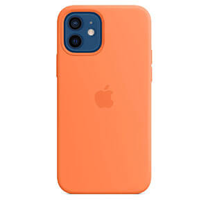 Funda Apple iPhone 12-12 Pro MagSafe Silicon Naranja Kumquat