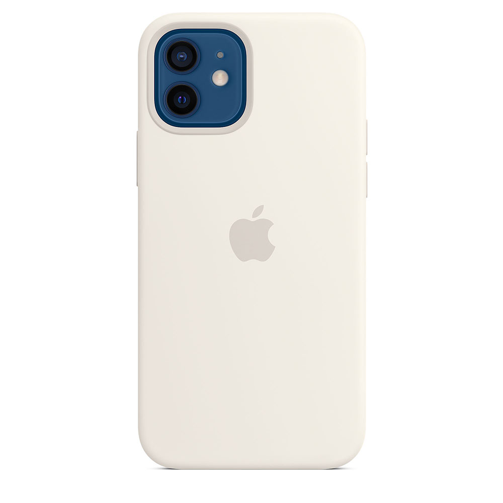 Funda Apple iPhone 12-12 Pro MagSafe Silicon Blanca                   