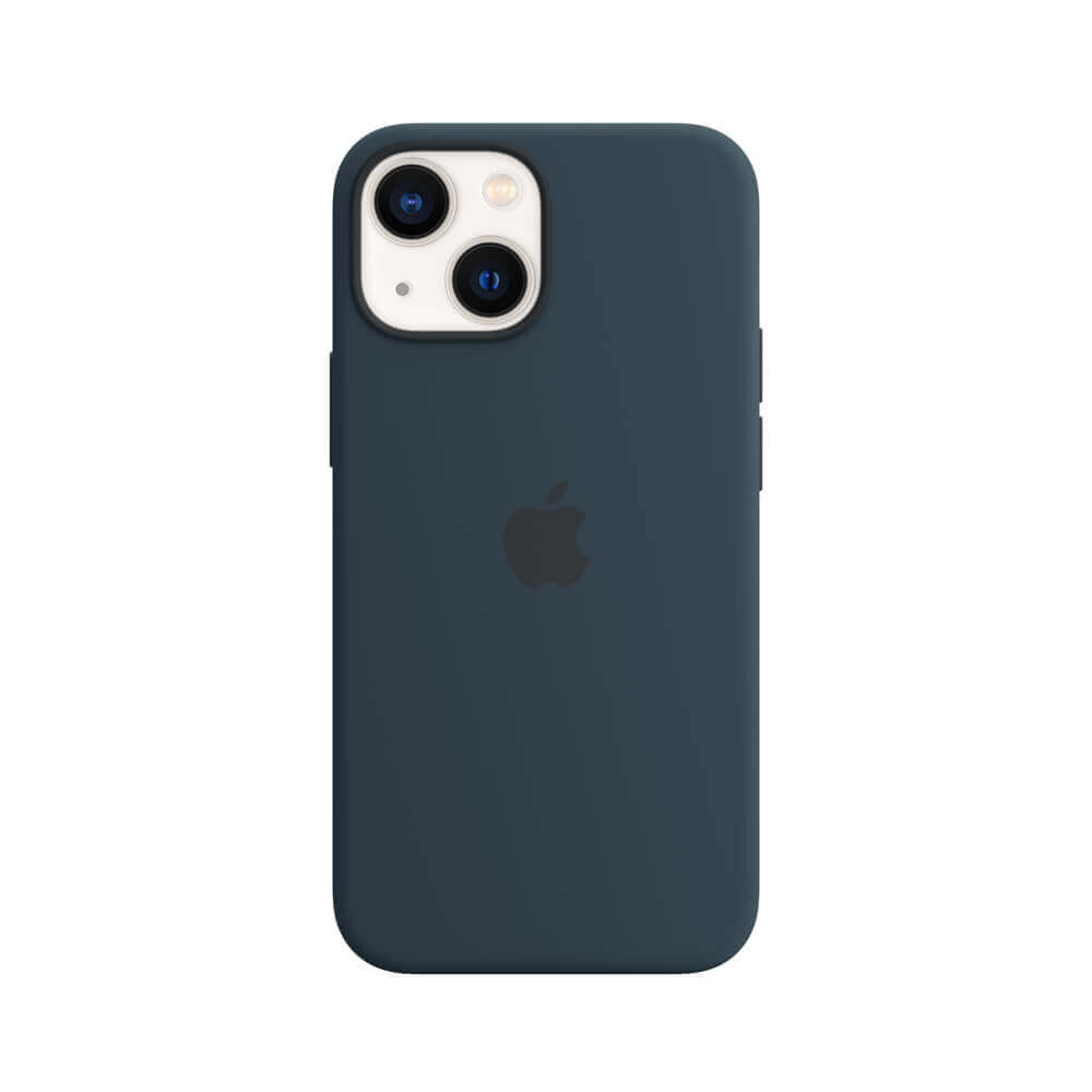 Funda Apple iPhone 13 Mini MagSafe Silicon Azul Abismo                