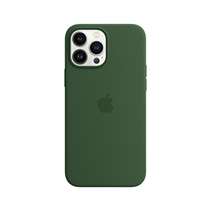 Funda Apple iPhone 13 Pro Max MagSafe Silicon Verde Trebol