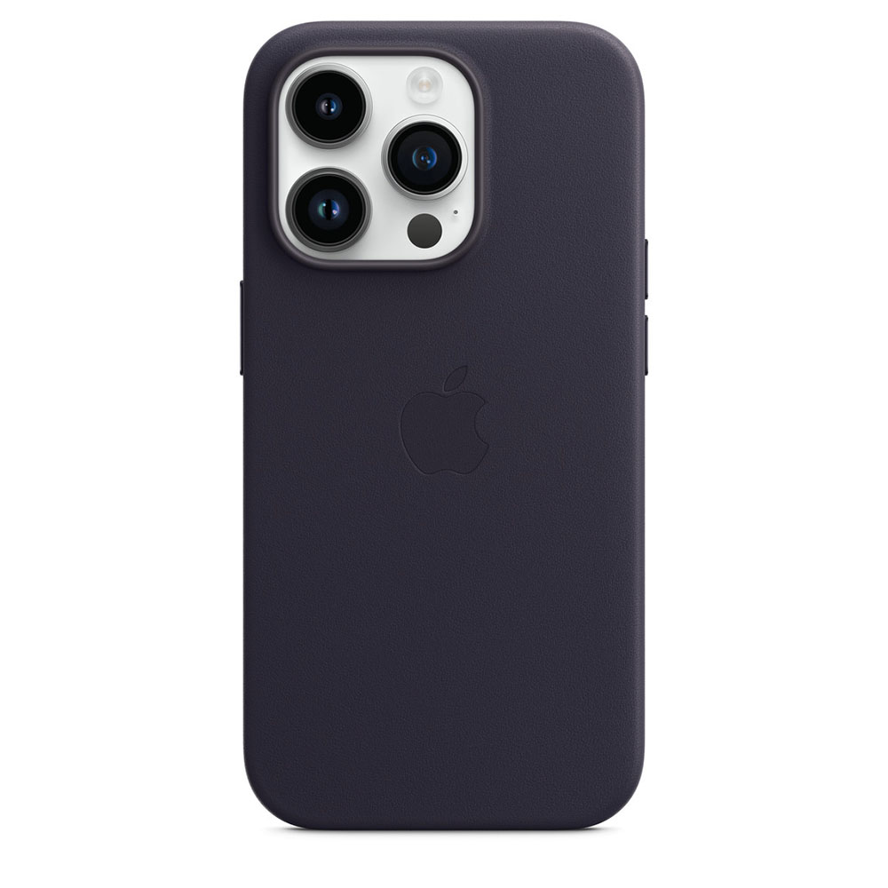 La funda de piel con MagSafe, diseñada por Apple especialmente para el iPhone 14 Pro, es una opción ideal para brindar mayor protección sin perder el estilo.

Hecha de piel especialmente curtida, la parte exterior es suave al tacto y desarrolla una pátina natural con el tiempo. La funda se fija fácilmente al iPhone y se adapta perfectamente a su diseño sin agregarle volumen.

La funda cuenta con imanes que se alinean a la perfección con el iPhone 14 Pro, para que puedas conectarlo y desconectarlo con gran facilidad. Además, la carga inalámbrica es más fácil y rápida que nunca gracias a sus imanes perfectamente alineados: Simplemente deja la funda puesta y acopla tu iPhone al cargador MagSafe o ponlo sobre uno con certificación Qi.

Todas las fundas que diseña Apple se someten a muchas horas de prueba durante el proceso de diseño y fabricación para que se vean increíbles y a la vez protejan tu iPhone de rayones y caídas.

La funda está hecha de una piel suave de alta calidad que protege tu iPhone. Al ser un material natural, la piel puede presentar pliegues y marcas, o desarrollar una pátina con el tiempo, como sucede con un cinturón. Con el uso de los accesorios MagSafe, notarás que se genera una leve marca en la funda. Si prefieres evitarlo, te recomendamos usar una funda transparente o de silicón para el iPhone 14 Pro.