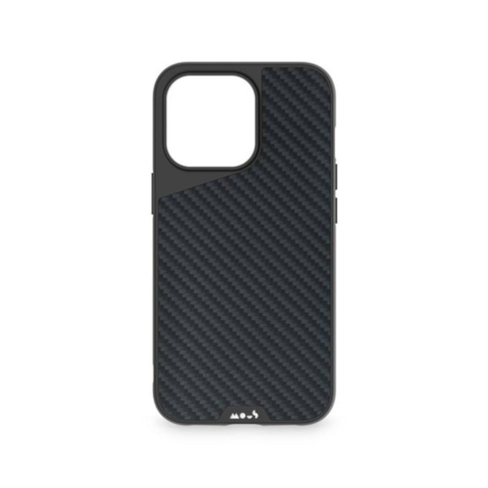 Funda MOUS Limitless 4.0 Fibra de Carbono para iPhone 13 pro max
Porque somos las mejores fundas para iPhone:
•	La innovadora tecnología AiroShock proporciona una increíble protección contra impactos.
•	Se conecta a accesorios magnéticos únicos a través de la tecnología AutoAlignPlus.
•	Combinando estilo y protección, nuestro diseño agrega un mínimo de volumen extra.
•	Viene con un ojal para sujetar una correa de muñeca a su iPhone 13 pro max.
Compatibilidad:
•	Compatible con el cargador inalámbrico MagSafe.
•	Compatible con la alineación o el montaje magnético MagSafe.
•	Compatible con cargadores inalámbricos con certificación Qi (todas las Fundas MOUS son compatibles con cargadores con certificación Qi).
•	Compatible con accesorios MOUS Limitless 4.0.
Tecnología y Materiales:
•	Nuestras fundas Limitless 4.0 para iPhone 13 están hechas de policarbonato y TPU (material utilizado en escudos antimotines).
•	Reforzado con AiroShock, nuestro innovador material anti-impacto.
•	Habilitado con nuestra tecnología de montaje magnético AutoAlignPlus..