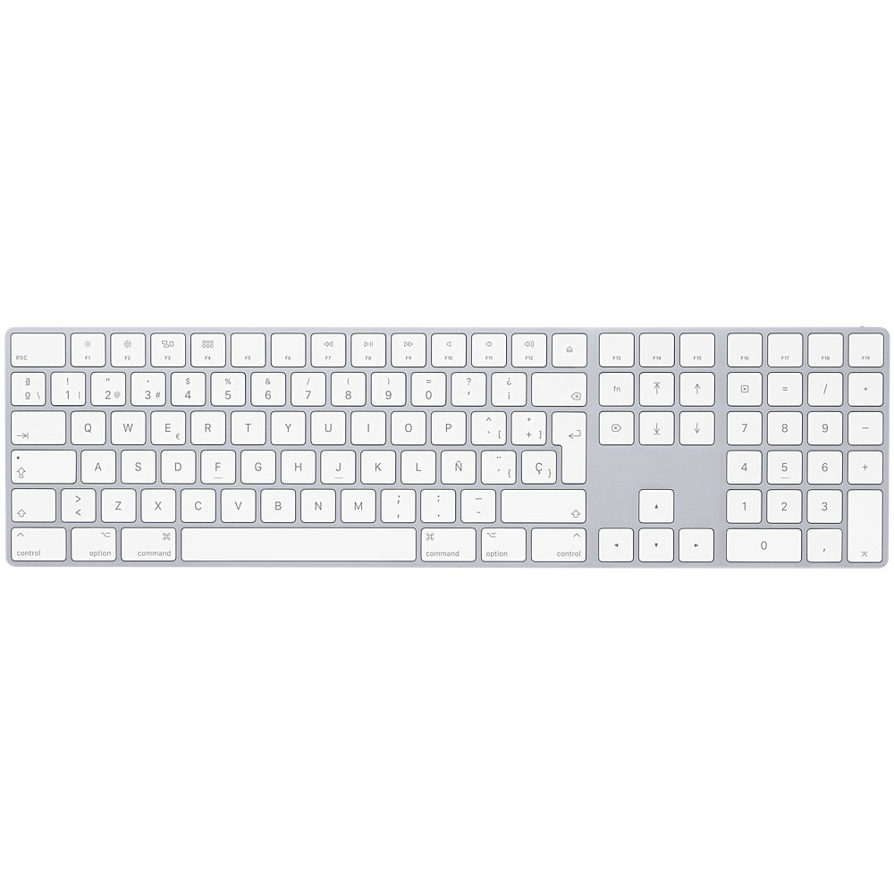 Magic Keyboard Apple Español Con Teclado Numerico Plata MQ052E/A      