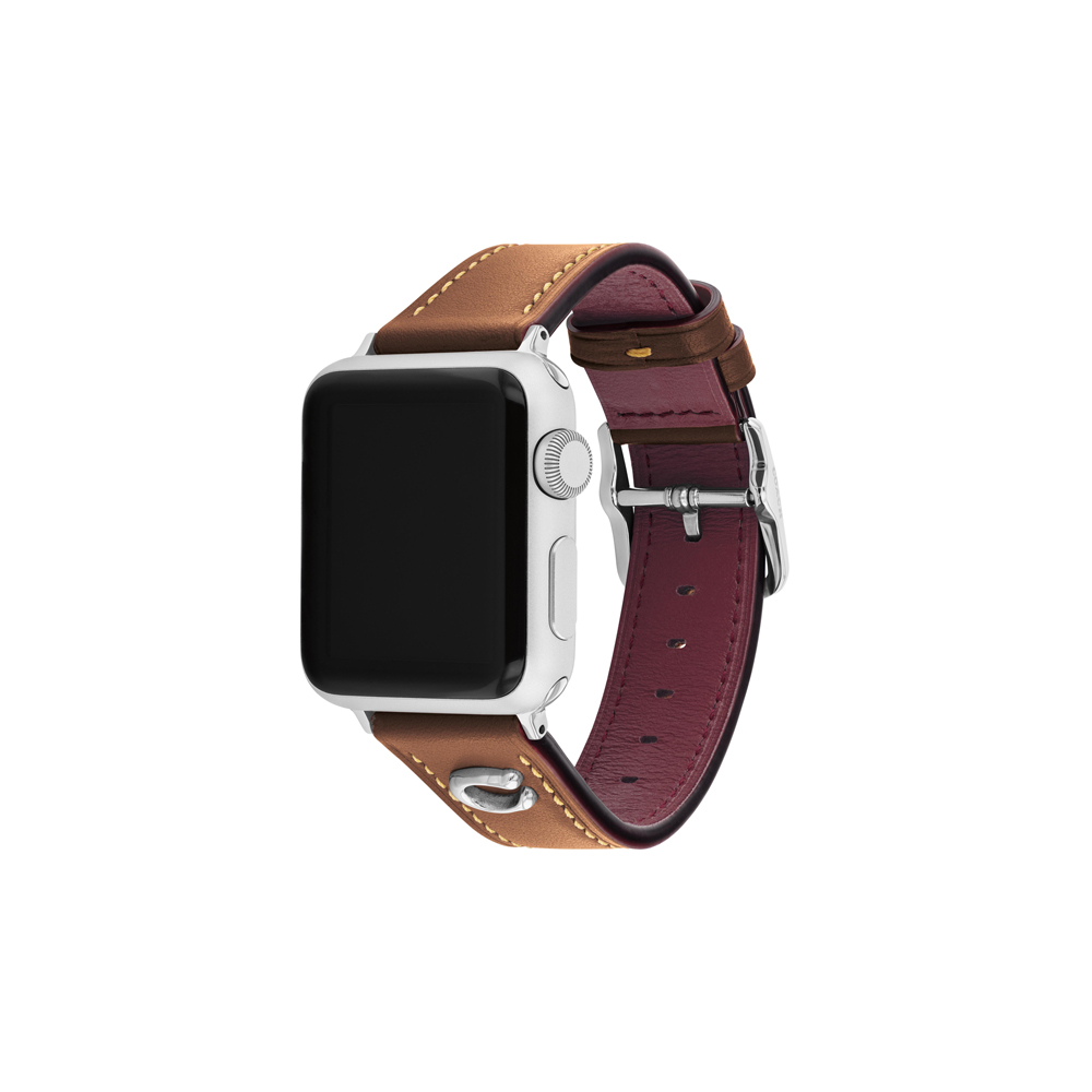 Correa Coach para Apple Strap (3840 mm) de piel color arena de alta