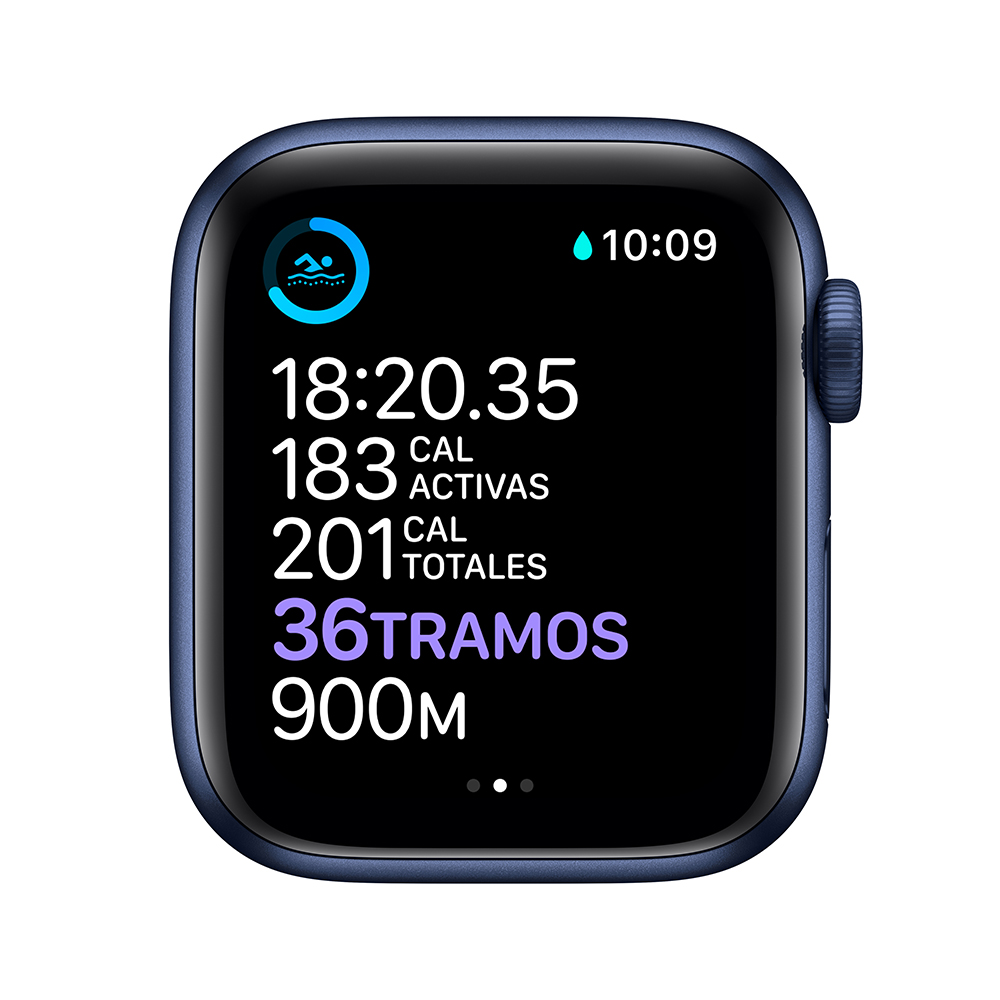 Mide tu nivel de oxígeno en la sangre con una app y un sensor revolucionarios. Y no pierdas de vista los datos de tus entrenamientos en la mejorada pantalla Retina siempre activa. Con el Apple Watch Series 6, podrás llevar una vida más saludable, más activa y mejor conectada.